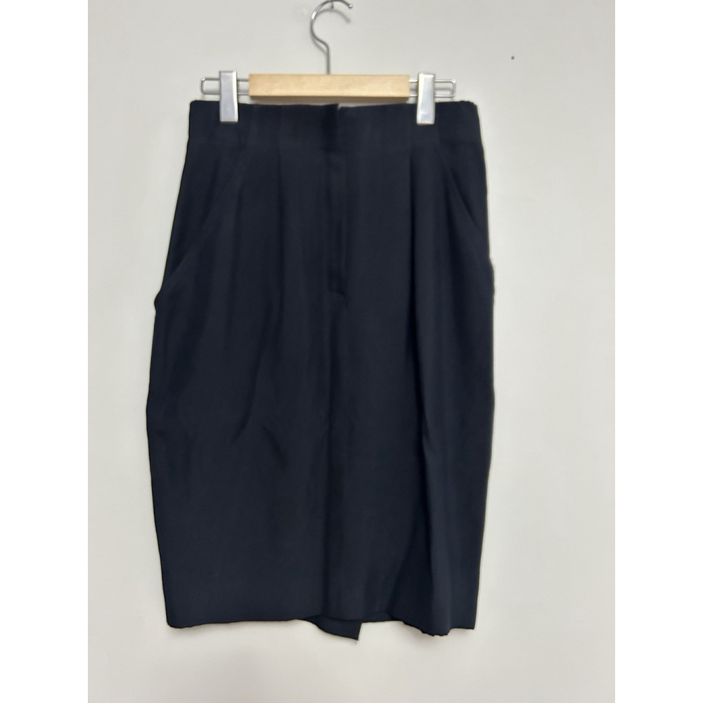 Donna Karan Neiman Marcus 100% Silk Vintage A-Line Skirt Corpcore Office Siren 8